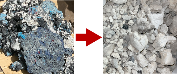 W-MTD磁気熱分解装置の処理方法は収集されたオムツを、そのままW-MTD磁気熱分解装置に投入するだけでダイオキシン、CO2を発生させず減容化と無害化します。メーカー伝導工業販売部TOBPO。