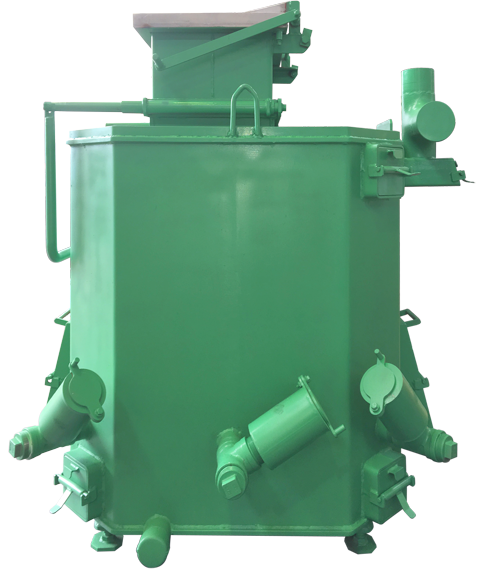 W-MTD (Magnetic Thermal Decomposition Device) is not specified by the Act on Special Measures against Dioxins nor a smoke generation facility under Air Polution Control Law , therefore, no standard is given against its exhaust gas, yet, for your reference, please refer to the the emmission standard for the small size incinerator as described in the following chart: