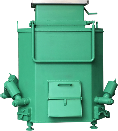 特徴として（１）本体は磁気熱を活用したプラントです。磁気熱分解装置は焼却処理ではありません。ダイオキシン、CO2の排出を抑制します。（２）運転・稼働時は一切の電力、化石燃料を使用しないで処理できます。（３）廃棄物の量を1/300 ～1/500に削減できます。（４）本体には一切のメーター、スイッチなどの計器はありません。すべて手作業、人間の目に頼ったプラントです。（５）環境に応じて、どこへでも移動できます。